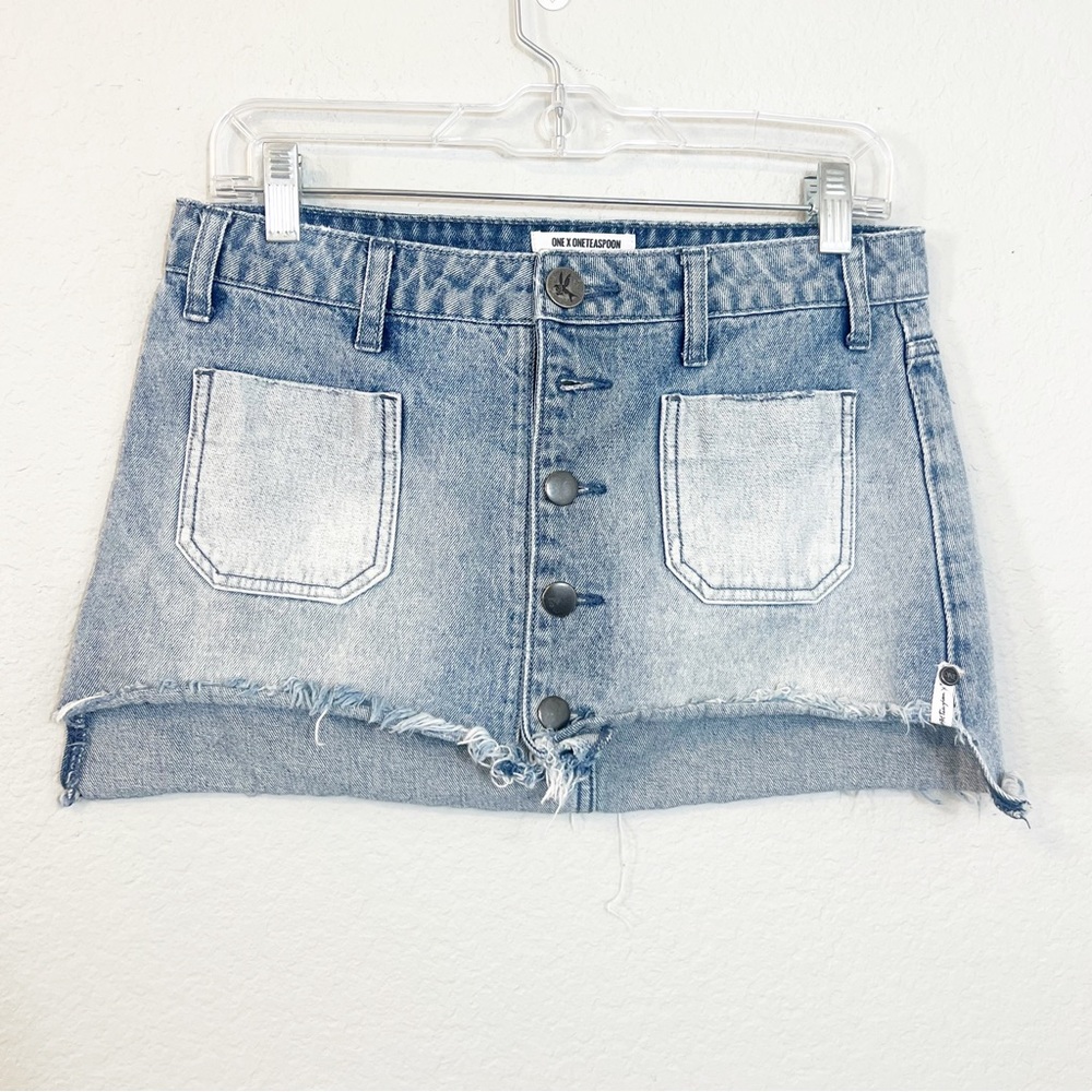 One Teaspoon Micro Mini Jean Skirt‎